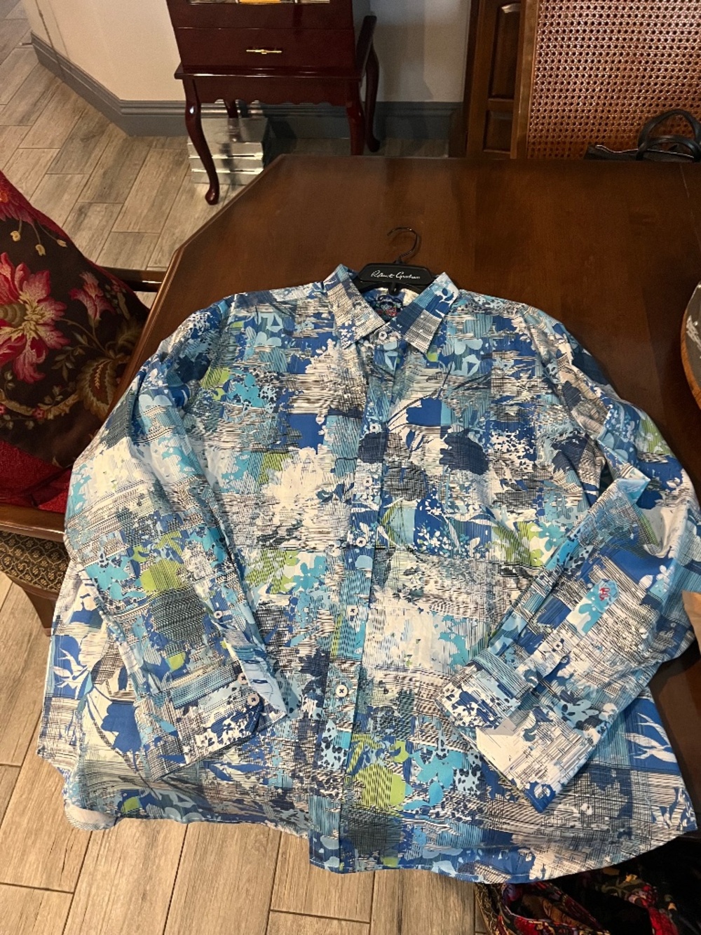 Robert Graham Men's Button Down Shirt. Size Big and Tall 3XL.